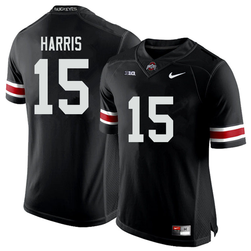 Men #15 Jaylen Harris Ohio State Buckeyes College Football Jerseys Sale-Black